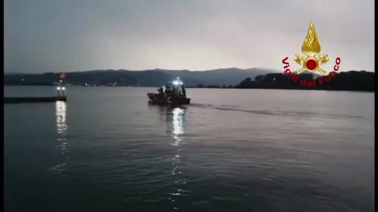 Cuatro turistas ahogados en el naufragio de una embarcación en el Lago italiano de Maggiore