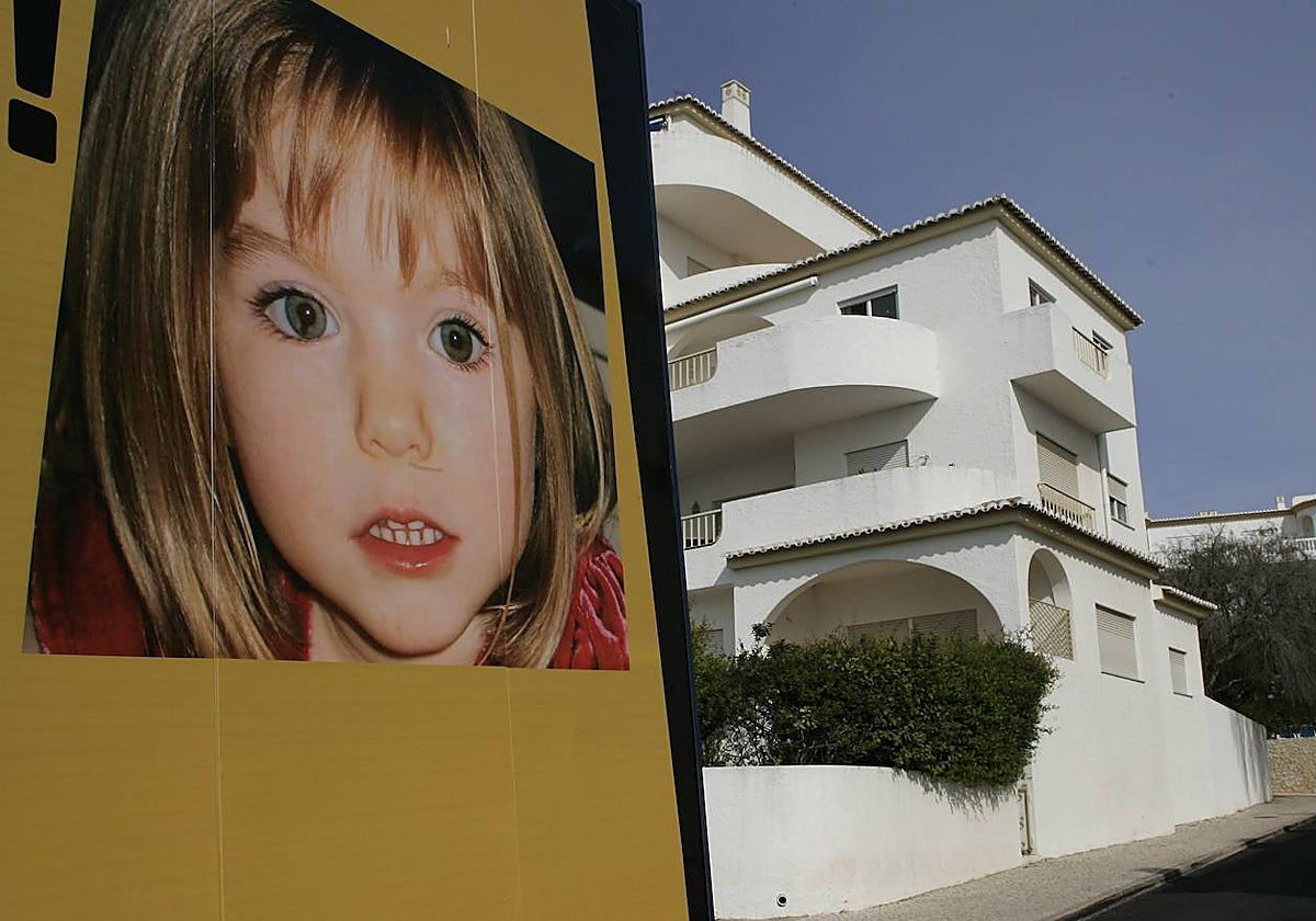 Una fotografía de Madeleine McCann a las afueras del complejo turístico de Praia, donde desapareció