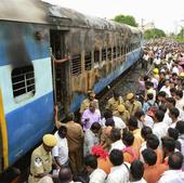 Imagen de archivo de un tren en la India