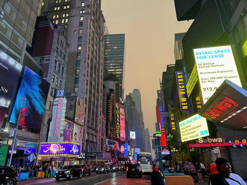 Nueva York, cubierta de una densa neblina por los incendios de Canadá
