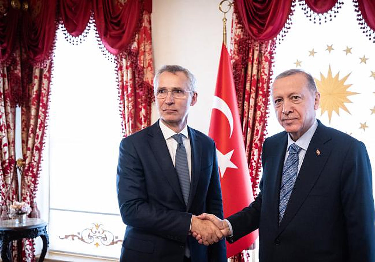 Erdogan con Stoltenberg en Ankara