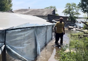 «Mi vida ha quedado bajo el agua por culpa de Putin»