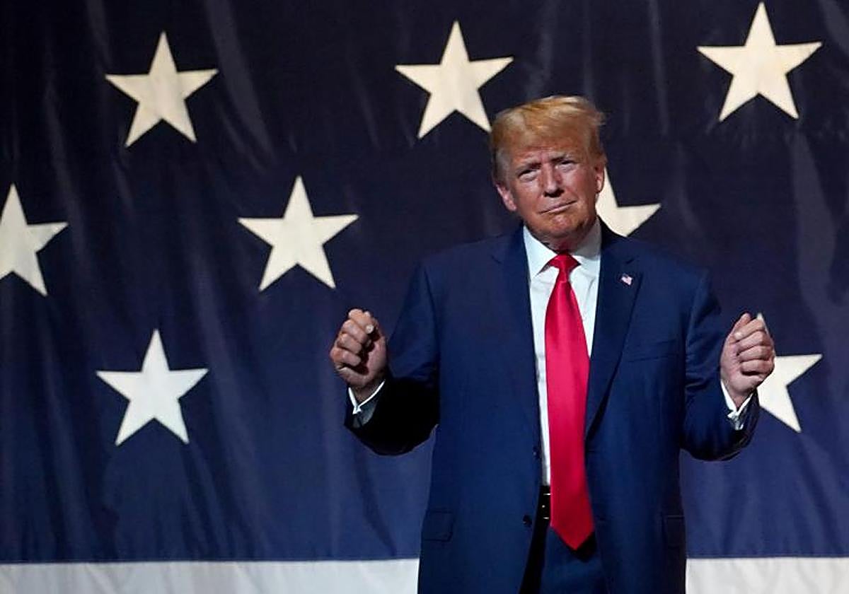 Trump este sábado en una convención del Partido Republicano