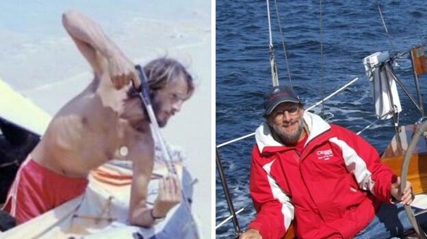 Stephen Callahan after the shipwreck and on his ship decades later