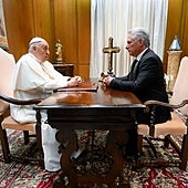 El Papa recibe al presidente de Cuba y pone sobre la mesa la amnistía a los presos políticos del régimen cubano