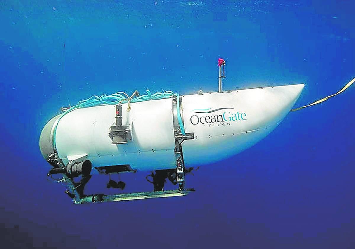 Imagen del minisubmarino que ha naufragado de la compañía OceanGate