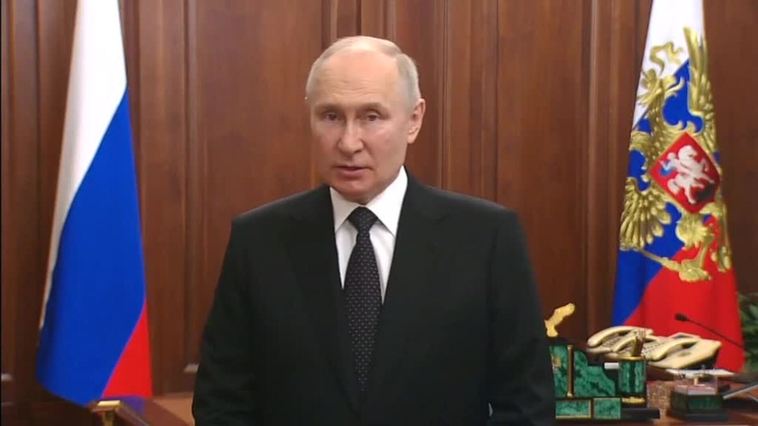 Putin califica la rebelión del grupo Wagner de "puñalada por la espalda"