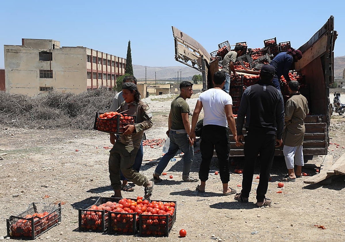 Un mercado en Siria tomada de archivo
