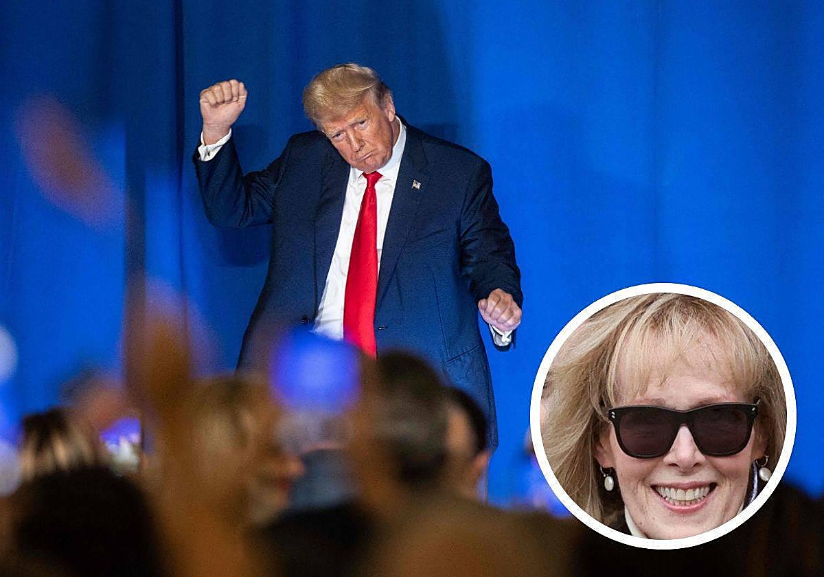 El expresidente de Estados Unidos, Donald Trump y la escritora Elisabeth Jean Carroll
