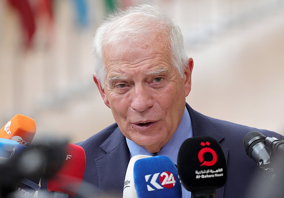 Josep Borrell, este jueves en Bruselas