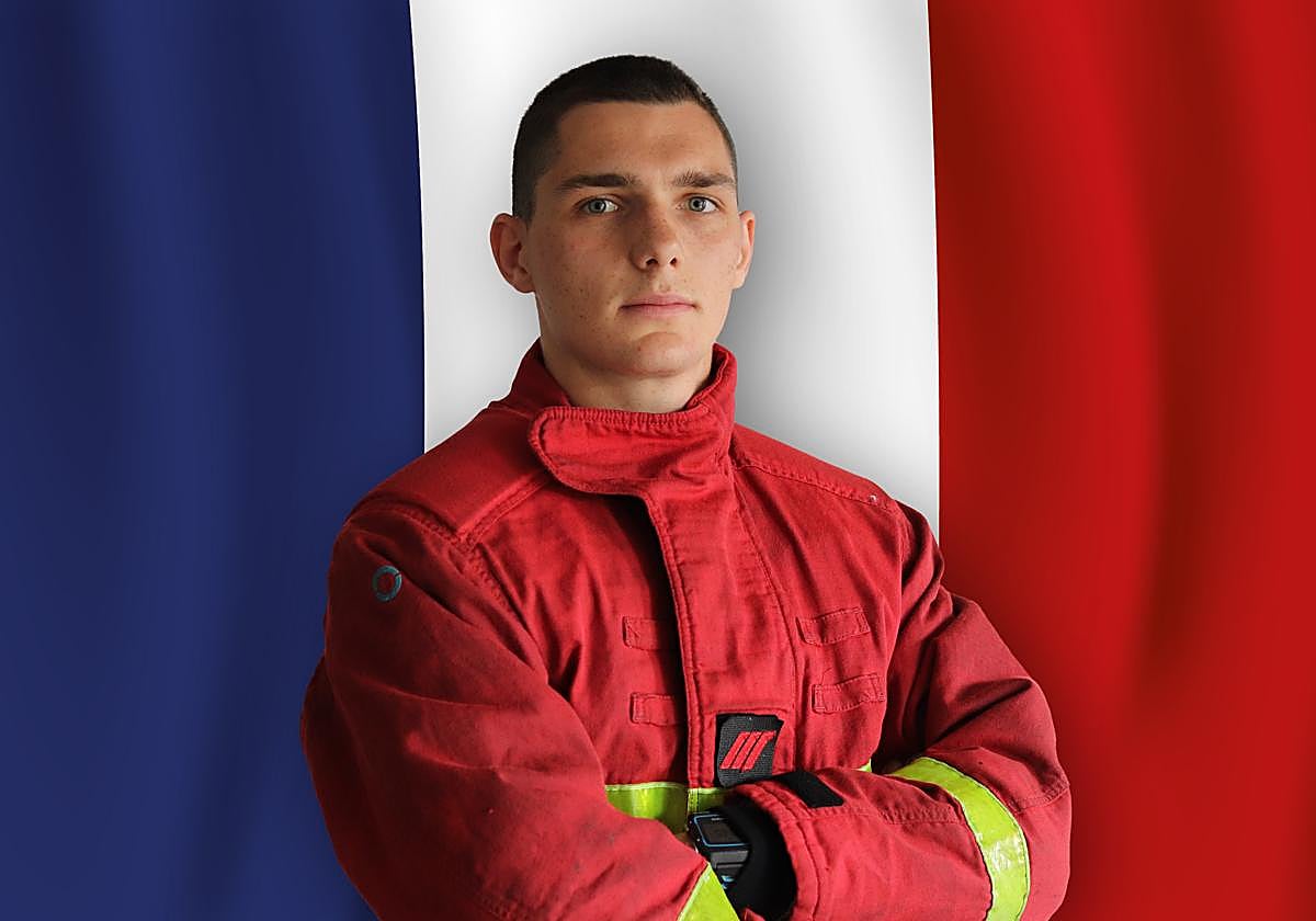 El bombero Dorian Damelincourt, fallecido esta madrugada en Francia
