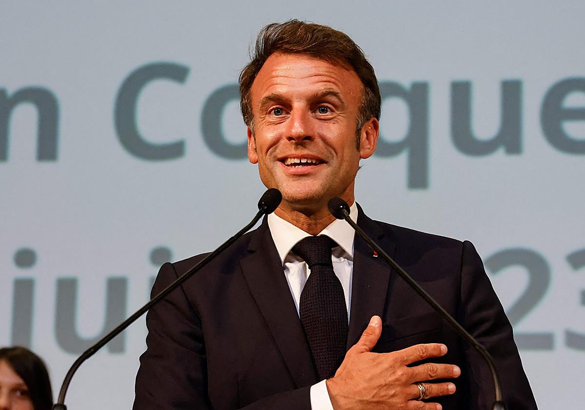 El presidente de Francia, Emmanuel Macron