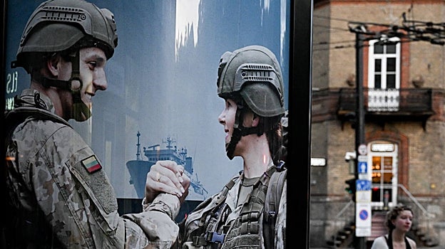 Las calles de Vilna, preparadas para la cumbre