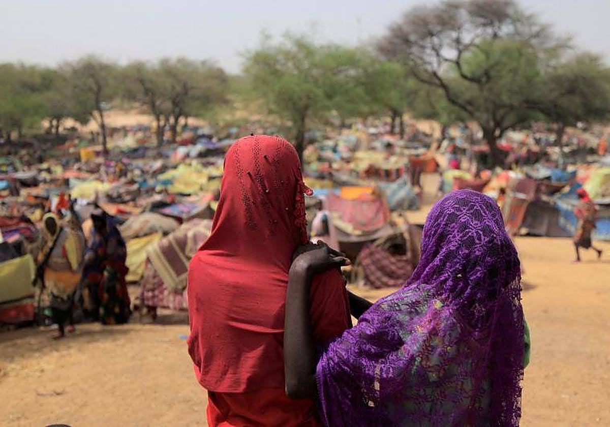 Imagen de personas desplazadas de Sudán