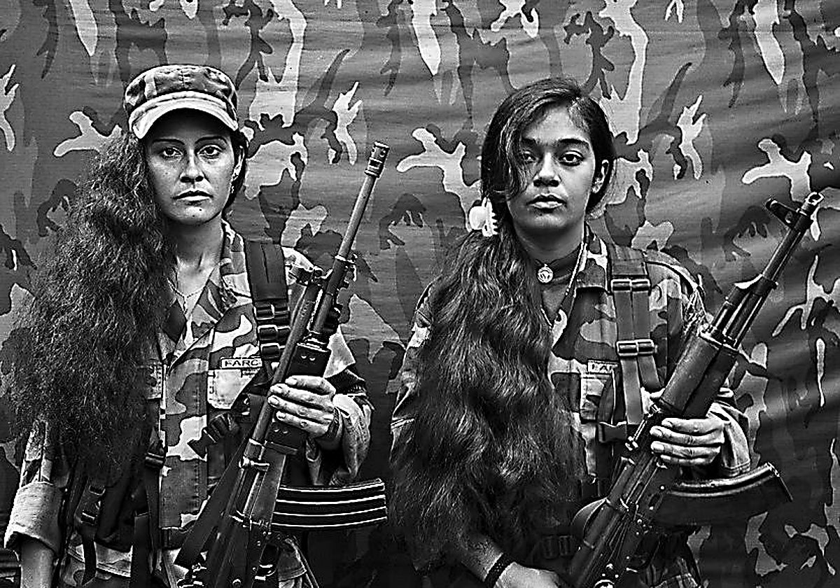 Judith e Isa, dos  guerrilleras de las FARC