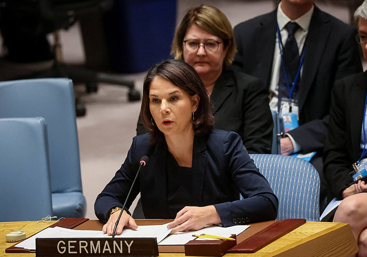 Baerbock, se dirige a la reunión del Consejo de Seguridad de la ONU sobre la situación en Ucrania