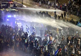Al menos 18 detenidos y cinco heridos en las protestas contra la reforma judicial israelí