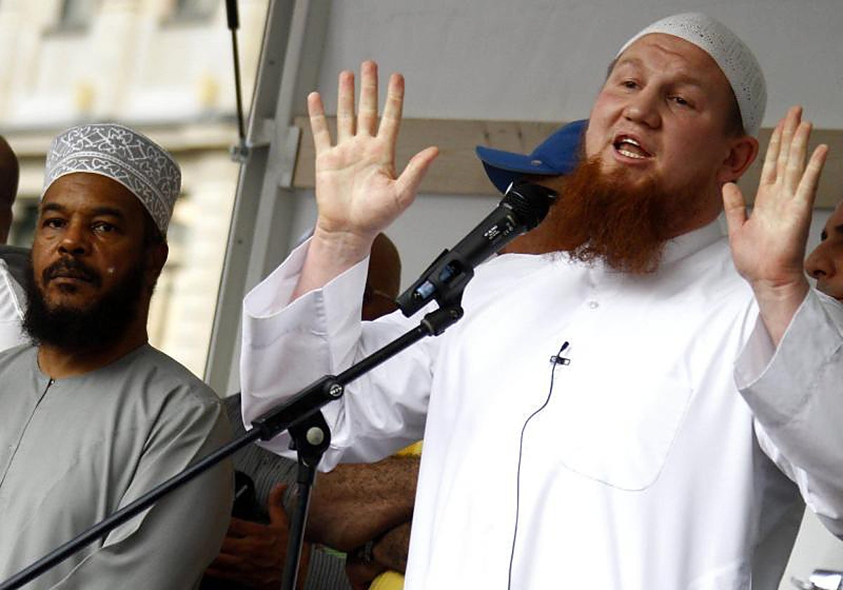 Manifestación islamista en Fráncfot