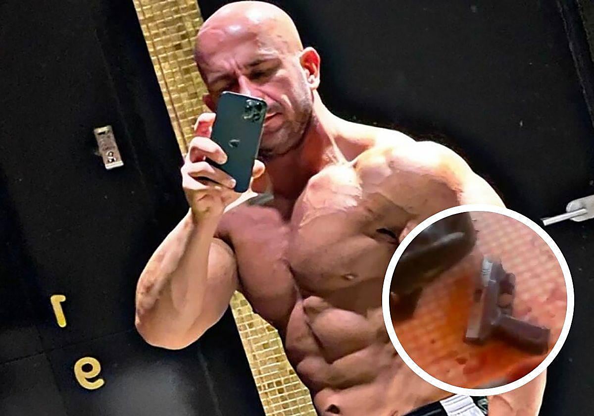 Nermin Sulejmanovic y el arma con el que cometió los crímenes