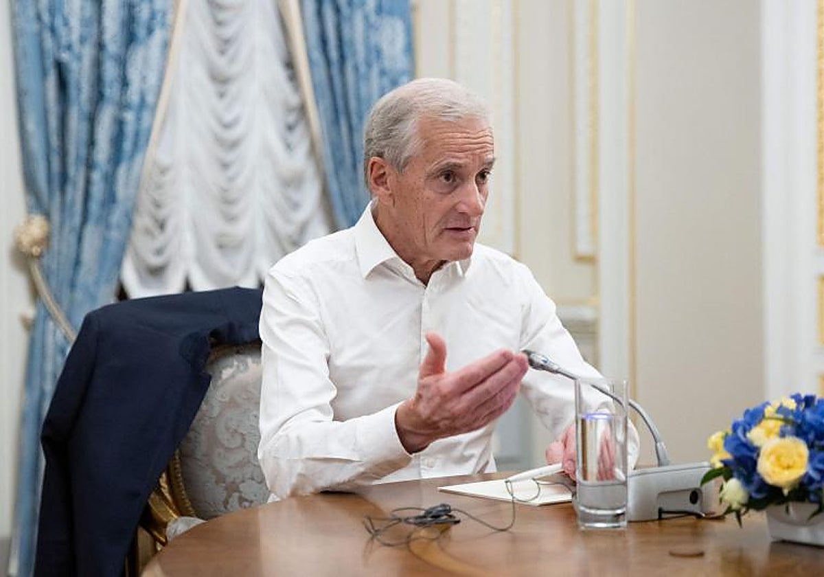 El primer ministro noruego, Jonas Gahr Store