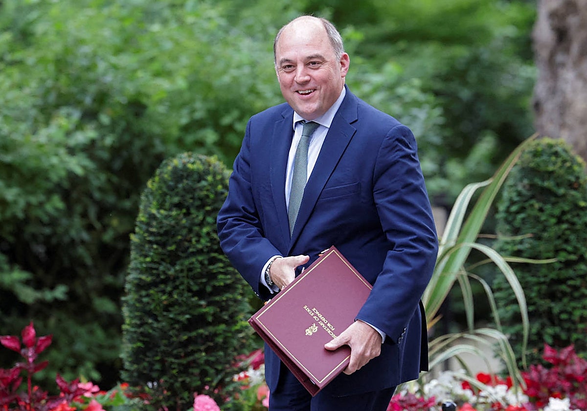 El ya exministro de Defensa británico Ben Wallace