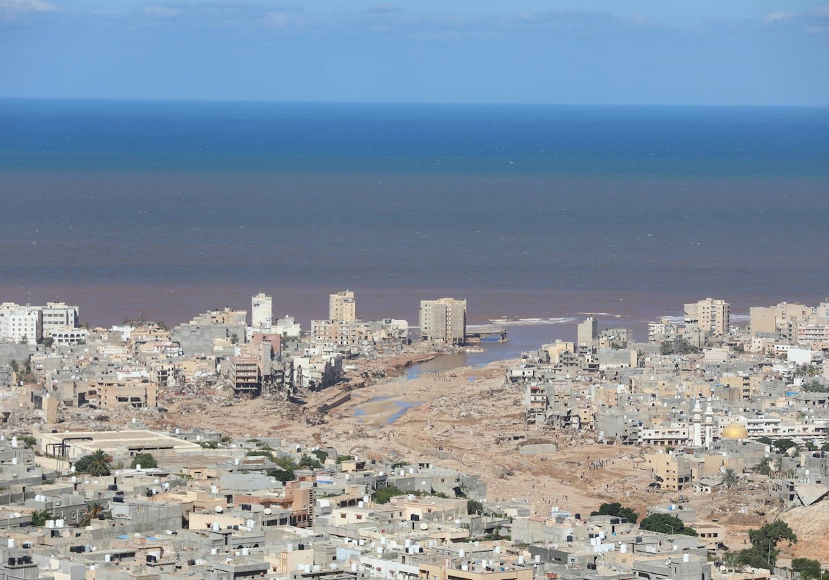 Así quedó Derna, la región más afectada por las inundaciones