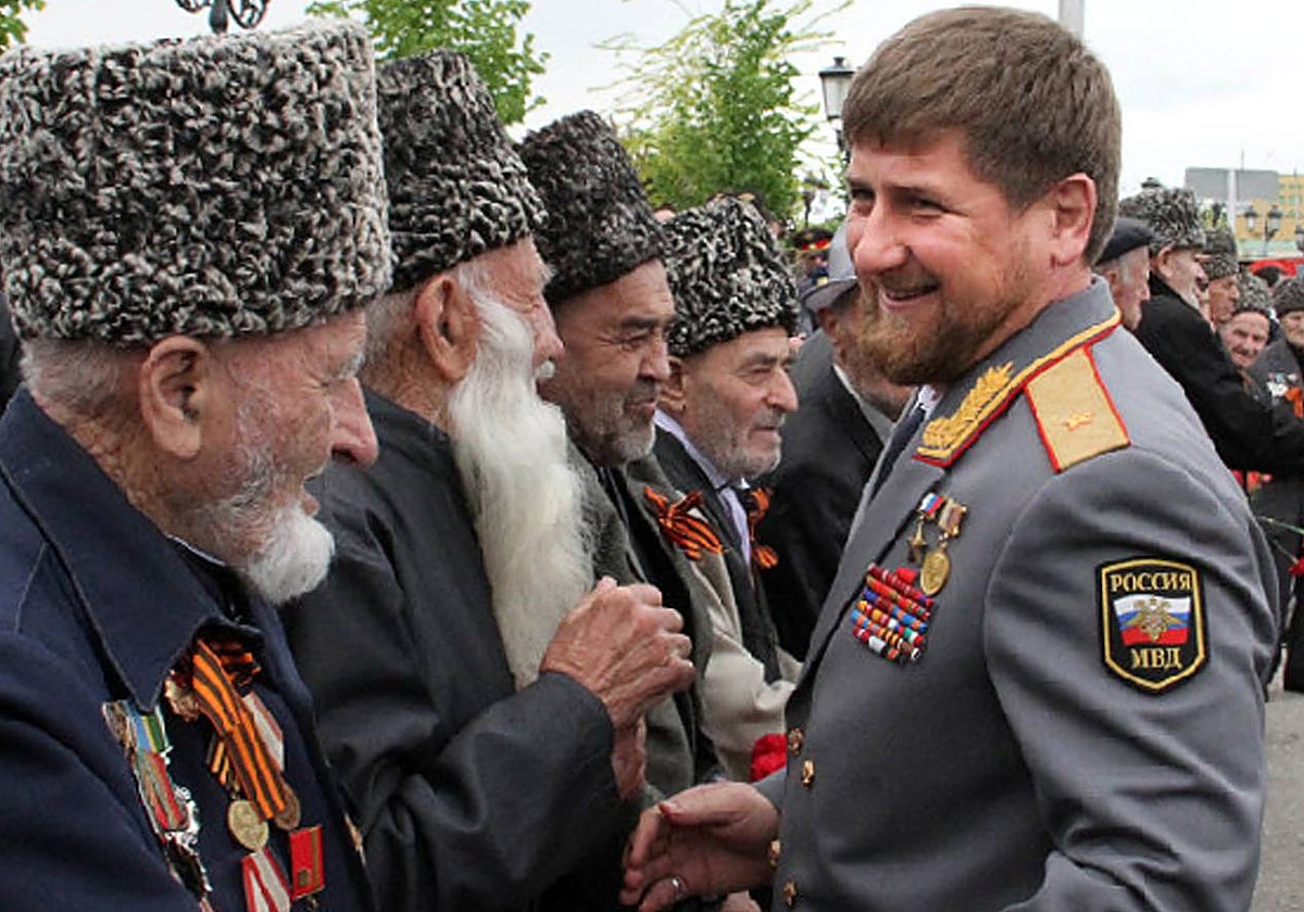 El líder checheno Kadírov ha respaldado la guerra de Putin en Ucrania desde el principio