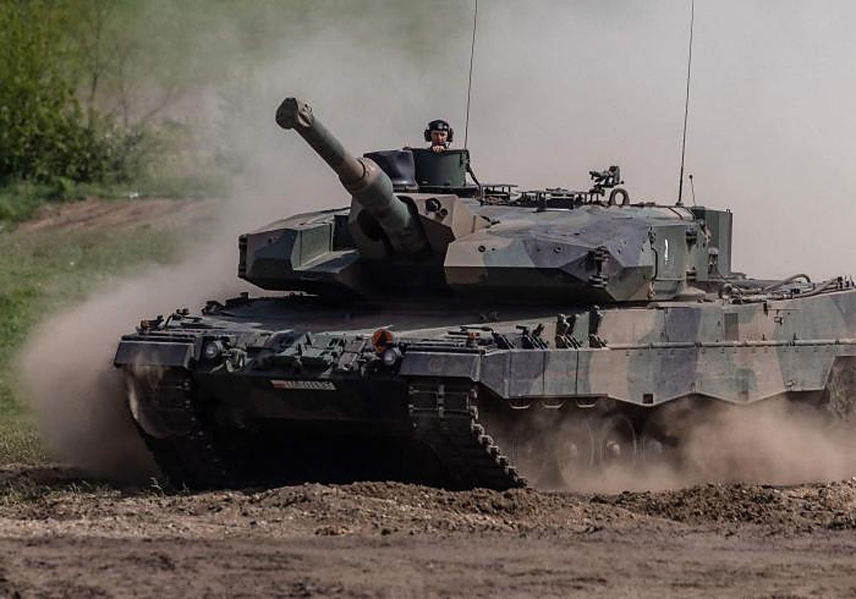 Un carro de combate Leopard 1