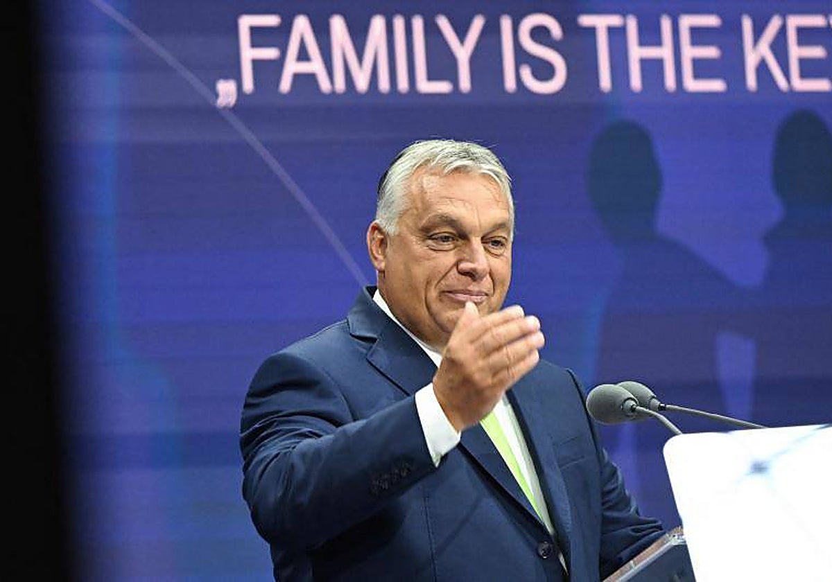 El primer ministro de Hungría, Viktor Orbán, a principios de septiembre