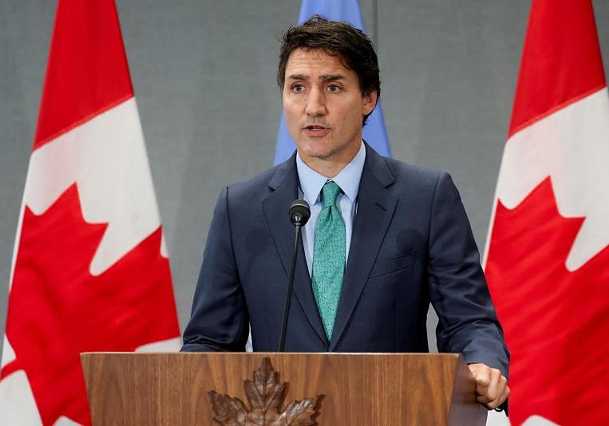 El primer ministro canadiense, Justin Trudeau, este jueves en Nueva York