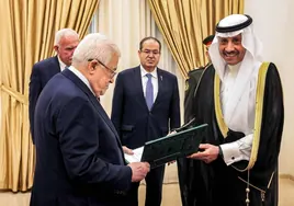 Arabia Saudí presenta a su primer embajador en Palestina
