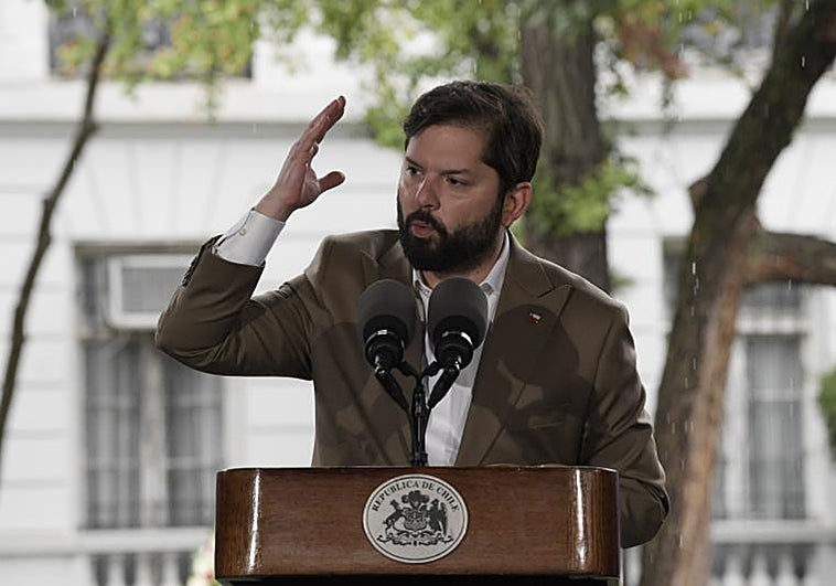 El presidente de Chile, Gabriel Boric