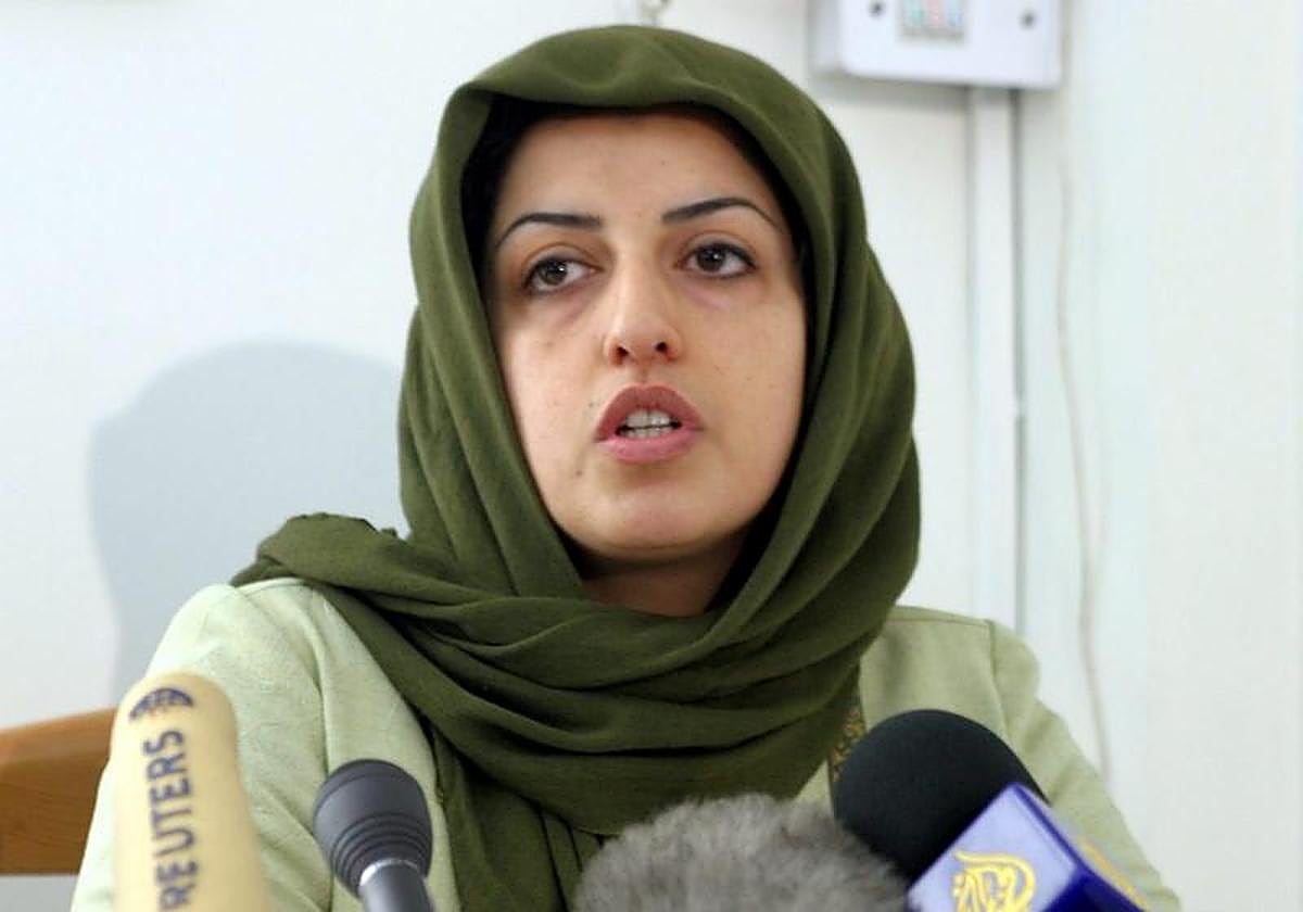 La activista iraní Narges Mohammadi, premiada este viernes, se encuentra detenida
