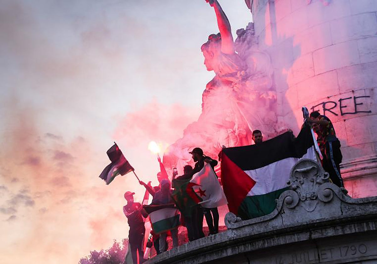 Manifestación propalestina en París hoy