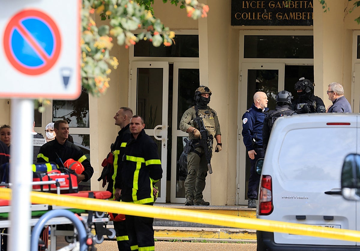 Un agente de la policía francesa en una foto de archivo