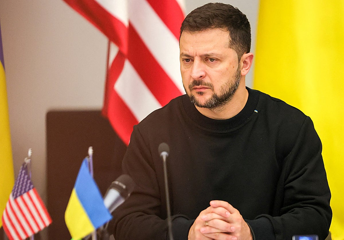 El presidente de Ucrania, Volodímir Zelenski.