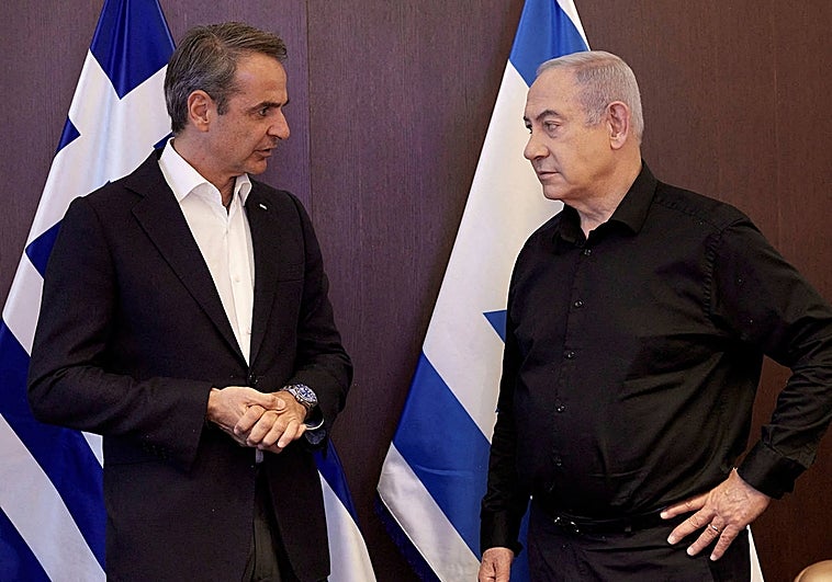 El primer ministro israelí Netanyahu se reúne con el primer ministro griego Mitsotakis en Jerusalén