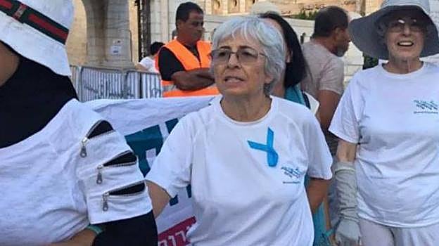 Vivian Silver, en un acto a favor de la resolución del conflicto israelo-palestino