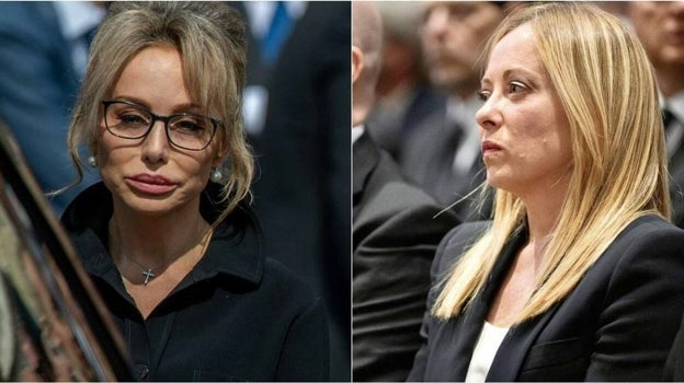 Marina Berlusconi y Giorgia Meloni