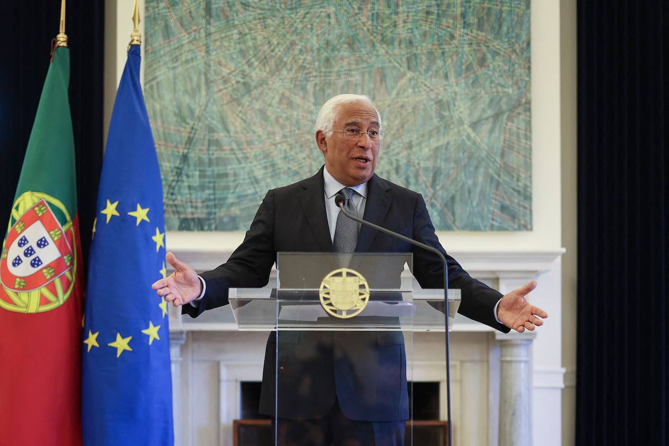 António Costa presenta su renuncia como primer ministro de Portugal.