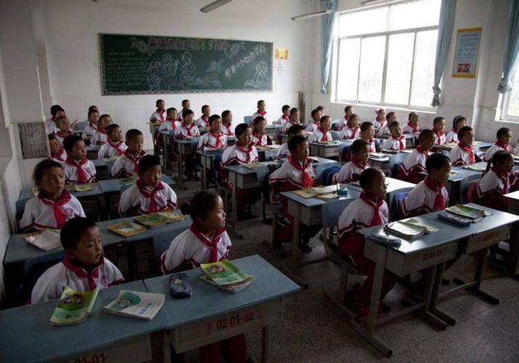 Imagen de archivo de un colegio en China