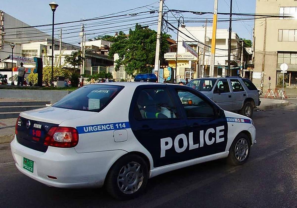Coche de policía en Puerto Príncipe