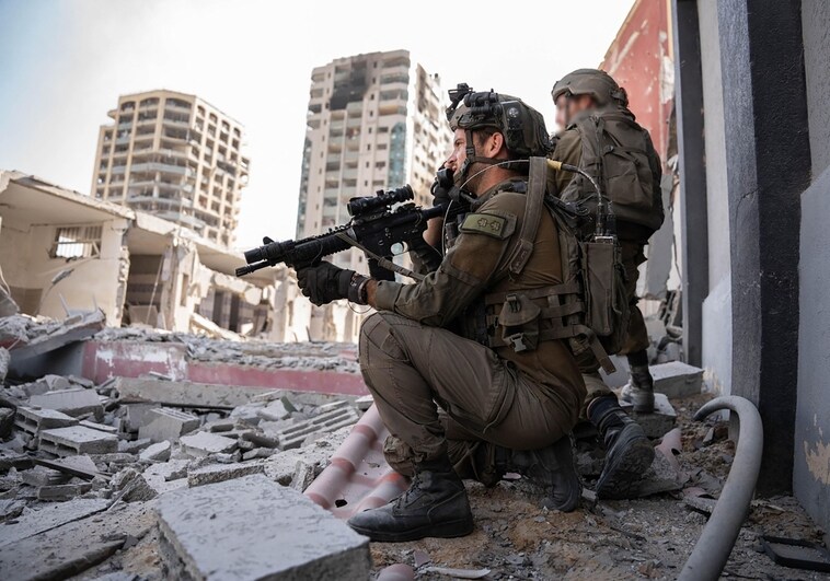 Tropas israelíes durante una operación militar en la Franja de Gaza