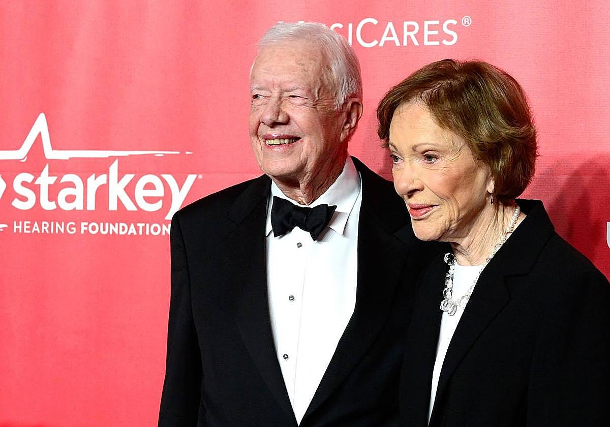 Jimmy Carter y Rosalynn, en una foto de 2015