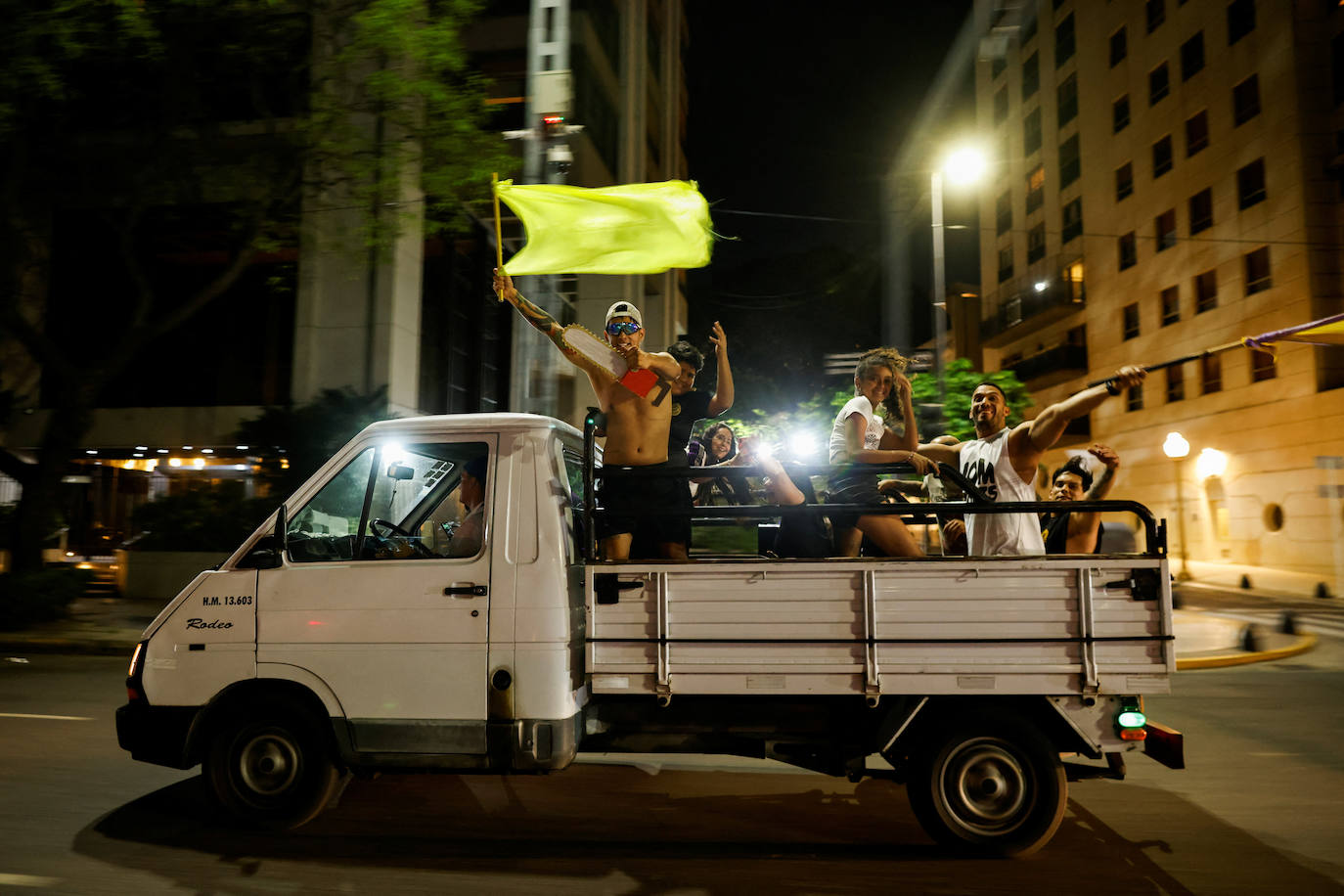 Fiesta en las calles por el triunfo de Milei