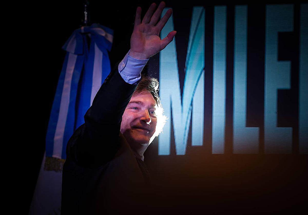 El presidente electo de Argentina, Javier Milei