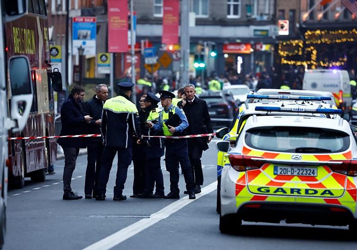 Zona de Parnell Square (Dublín), donde ha tenido lugar el apuñalamiento múltiple