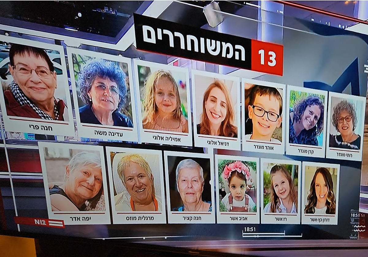 Nueve mujeres y cuatro niños, los primeros liberados por Hamás