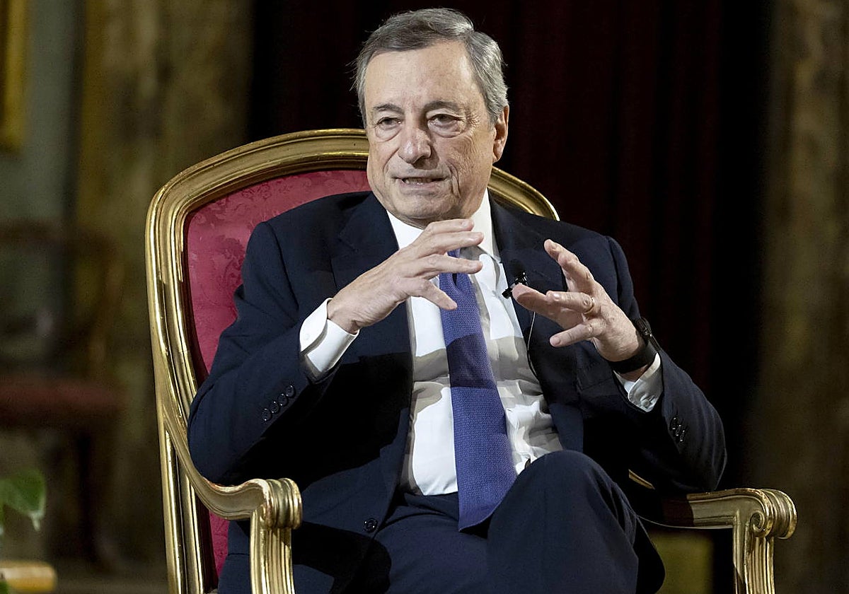 El ex primer ministro italiano Mario Draghi