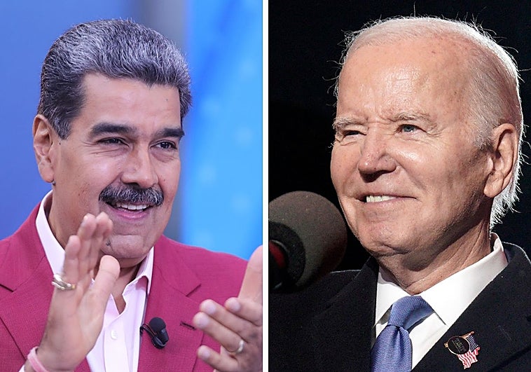 El presidente Nicolás Maduro y su homólogo estadounidense, Joe Biden